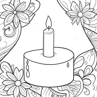 Candle Coloring Page 15501-12678