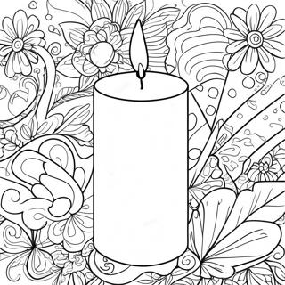 Candle Coloring Page 15501-12679