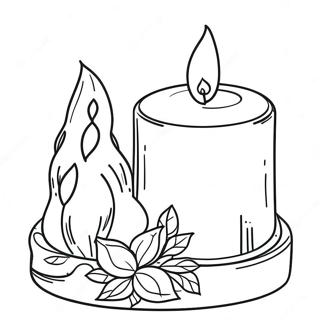 Candle Coloring Page 15501-12680