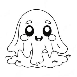 Creepy Kawaii Ghost Coloring Page 1551-1347