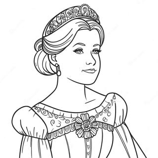 Isabel In A Beautiful Dress Coloring Page 15522-12703