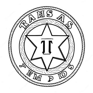 Texas Rangers Logo Coloring Page 15561-12734