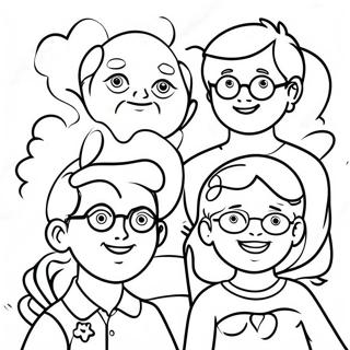 Cheerful Who Family Coloring Page 15582-12746