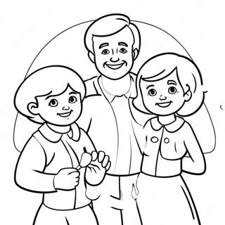 Cheerful Who Family Coloring Page 15582-12747