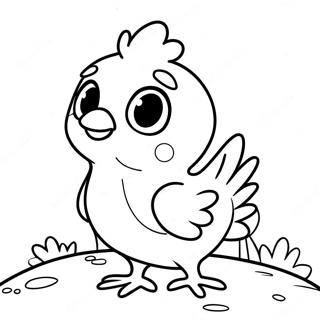 Brave Chicken Little Coloring Page 15592-12753