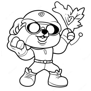 Cool Jax In Action Coloring Page 15652-12808