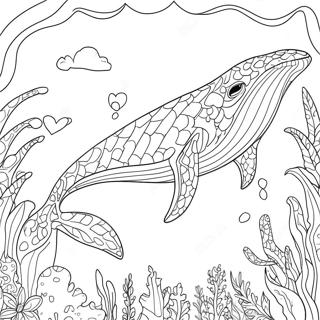 Blue Whale Coloring Pages