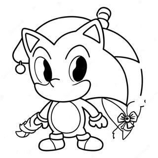 Christmas Sonic Coloring Page 15701-12843