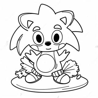 Christmas Sonic Coloring Page 15701-12844