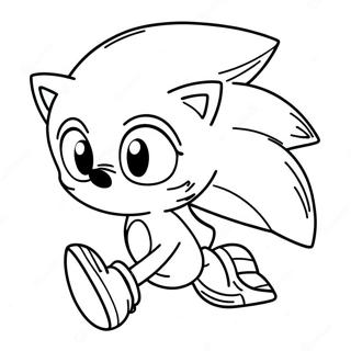 Sonic The Hedgehog In A Santa Hat Coloring Page 15702-12845