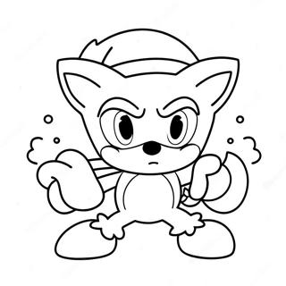 Sonic The Hedgehog In A Santa Hat Coloring Page 15702-12847