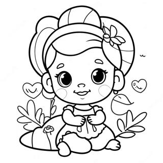 Baby Cute Disney Princess Coloring Page 1571-1362