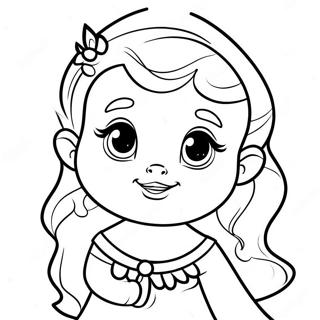 Baby Cute Disney Princess Coloring Page 1571-1364