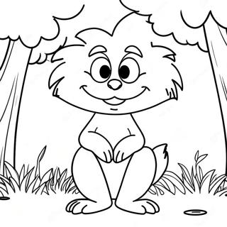 Cute Lorax With Trees Coloring Page 15722-12860