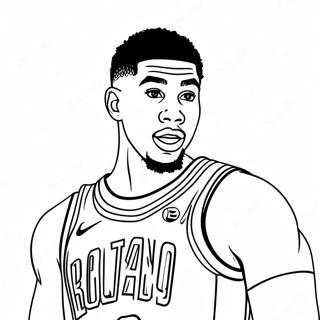 Jayson Tatum Coloring Pages