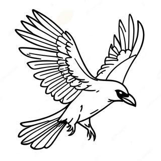 Majestic Ravens In Flight Coloring Page 15772-12899