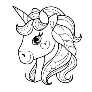 Purple Unicorn Coloring Page 15781-12908