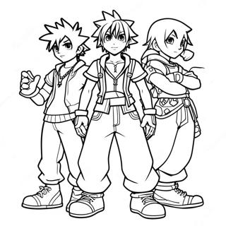 Kingdom Hearts Coloring Pages