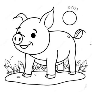 Wilbur The Pig Coloring Page 15802-12928