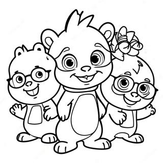 Alvin And The Chipmunks Coloring Page 1581-1374