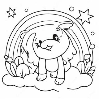 Rainbow Friends Red Coloring Page 15831-12942