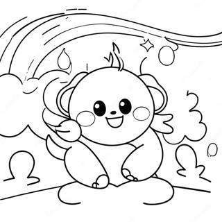 Cute Rainbow Friends Red Character Coloring Page 15832-12950