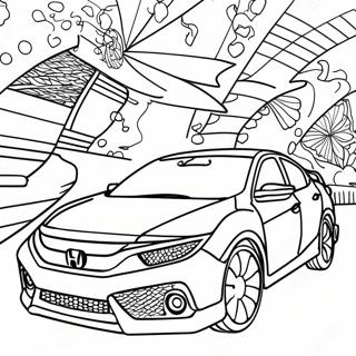 Honda Civic Coloring Pages