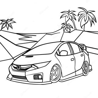 Honda Civic Coloring Page 15851-12962