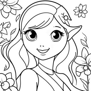 Flora From Winx Club Coloring Page 15862-12973