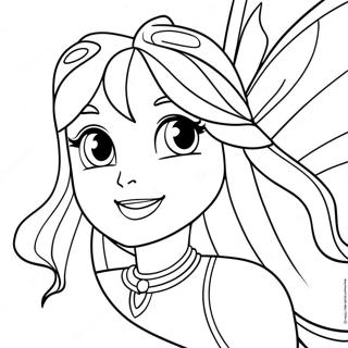 Flora From Winx Club Coloring Page 15862-12976