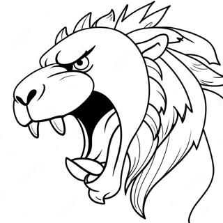 Fierce Beast Roaring Coloring Page 15882-12992