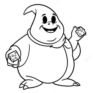 Oogie Boogie With Dice Coloring Page 15892-12999