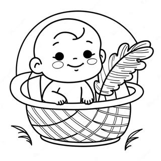 Baby Moses Coloring Pages