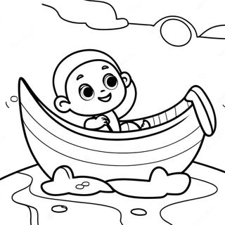 Adventurous Baby Moses Coloring Page 15922-13021