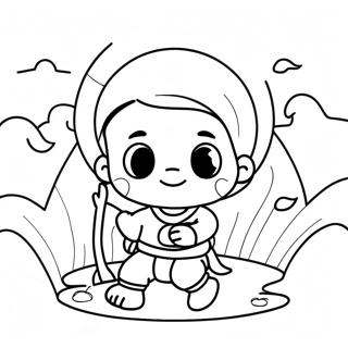 Adventurous Baby Moses Coloring Page 15922-13022