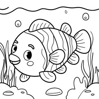 Catfish Underwater Scene Coloring Page 15941-13034