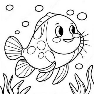 Funny Catfish With A Big Smile Coloring Page 15942-13037