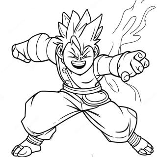 Dabi In Action Coloring Page 15952-13048