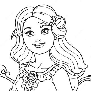 Barbie Halloween Coloring Pages