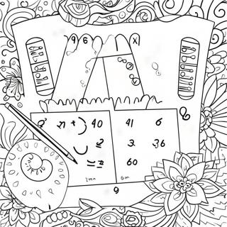 Fun Multiplication Facts Coloring Page 15992-13086