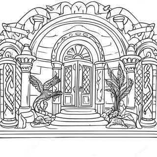 Slytherin House Colors Coloring Page 16002-13084