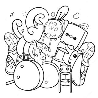 Friends Art Lab Banner Coloring Page 16021-13100