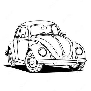 Classic Volkswagen Beetle Coloring Page 16052-13129