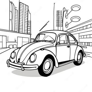 Classic Volkswagen Beetle Coloring Page 16052-13130