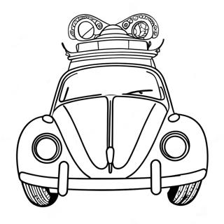 Classic Volkswagen Beetle Coloring Page 16052-13131