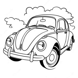 Classic Volkswagen Beetle Coloring Page 16052-13132