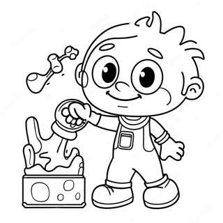 Sid The Science Kid Coloring Page 16071-13140