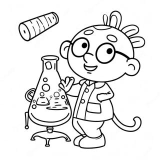 Sid The Science Kid With Amazing Experiments Coloring Page 16072-13144