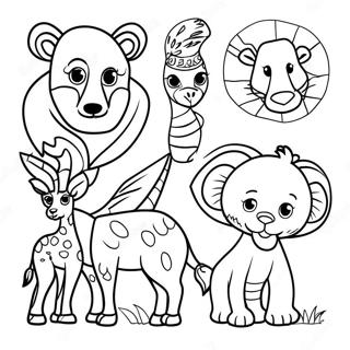 African Animals Coloring Pages