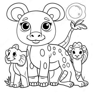 African Animals Coloring Page 16091-13154